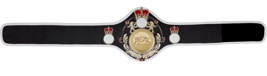 QUEENSBURY PRO LEATHER GRAPPLING CHAMPIONSHIP BELT -QUEEN/B/G/GRAPG-10+ COLOURS